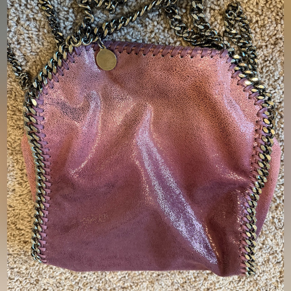 UNIQUE AND RARE GRADIENT Stella McCartney Falabella Mini bag, purple, silver
